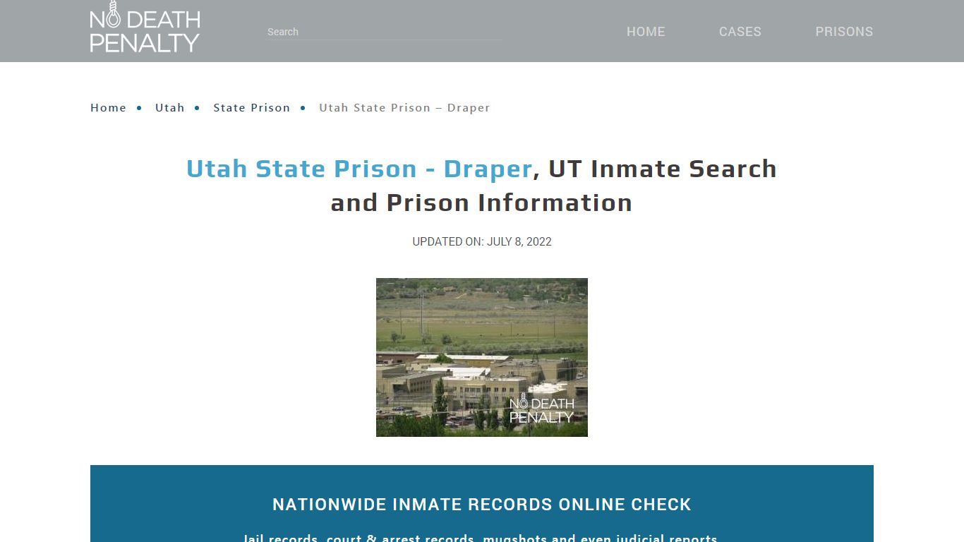 Utah State Prison - Draper, UT Inmate Search, Visitation ...